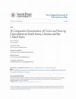 Research paper thumbnail of A comparative examination of career and start-up expectations in South Korea, Ukraine, and the United States