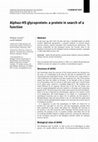 Research paper thumbnail of Alpha2-HS glycoprotein: a protein in search of a function