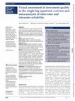 Research paper thumbnail of Visual assessment of movement quality in the single leg squat test: a review and meta-analysis of inter-rater and intrarater reliability