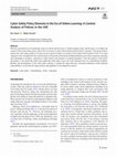 Research paper thumbnail of Cyber-Safety Policy Elements in the Era of Online Learning: A Content Analysis of Policies in the UAE