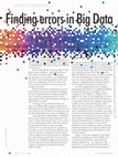 Research paper thumbnail of Finding Errors in Big Data