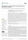 Research paper thumbnail of Development of an Online Holistic Standardized Recipe: A Design Science Approach