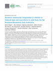 Research paper thumbnail of Bacterial community composition in relation to bedrock type and macrobiota in soils from the Sør Rondane Mountains, East Antarctica