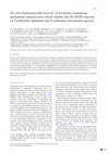 Research paper thumbnail of In vitro leishmanicidal activity of pyrazole-containing polyamine macrocycles which inhibit the Fe-SOD enzyme of Leishmania infantum and Leishmania braziliensis species