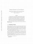 Research paper thumbnail of Entropic dynamics on curved spaces