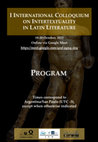 Research paper thumbnail of I INTERNATIONAL COLLOQUIUM ON INTERTEXTUALITY IN LATIN LITERATURE