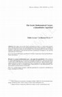 Research paper thumbnail of The Greek Mathematical Corpus: A Quantitative Appraisal