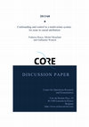 Research paper thumbnail of Confounding and Control in a Multivariate System : An issue in causal attribution