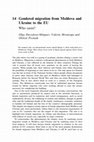 Research paper thumbnail of Gendered migration from Moldova and Ukraine to the EU