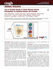 Research paper thumbnail of Loss of SLC26A3 Results in Colonic Mucosal Immune Dysregulation via Epithelial-Immune Cell Crosstalk