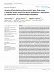 Research paper thumbnail of Genetic differentiation and asymmetric gene flow among Carpathian brown bear (Ursus arctos) populations—Implications for conservation of transboundary populations