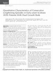 Research paper thumbnail of Quantitative Characteristics of Consecutive Lengthening Episodes in Early-onset Scoliosis (EOS) Patients With Dual Growth Rods