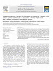 Research paper thumbnail of Volumetric properties of ternary (IL + 2-propanol or 1-butanol or 2-butanol + ethyl acetate) systems and binary (IL + 2-propanol or 1-butanol or 2-butanol) and (1-butanol or 2-butanol + ethyl acetate) systems