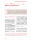 Research paper thumbnail of Attention-deficit hyperactivity disorder in adults: validity unknown