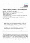 Research paper thumbnail of Application of Electro-Technologies in Processing of Flax Fiber