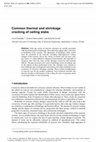 Research paper thumbnail of Common thermal and shrinkage cracking of ceiling slabs