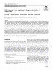 Research paper thumbnail of High-frequency marker haplotypes in the genomic selection of dairy cattle