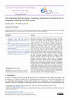 Research paper thumbnail of The relationship between teachers' technology proficiencies and their levels of integrating technology into their lessons