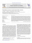 Research paper thumbnail of Flammability assessment of tannin-based cellular materials