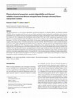 Research paper thumbnail of Physicochemical properties, protein digestibility and thermal stability of processed African mesquite bean (Prosopis africana) flours and protein isolates