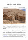 Research paper thumbnail of The Bent Pyramid Revisited, a laymans guide