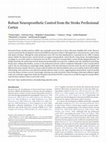 Research paper thumbnail of Robust Neuroprosthetic Control from the Stroke Perilesional Cortex