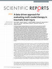 Research paper thumbnail of A data-driven approach for evaluating multi-modal therapy in traumatic brain injury