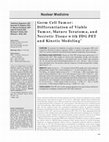 Research paper thumbnail of Germ Cell Tumor: Differentiation of Viable Tumor, Mature Teratoma, and Necrotic Tissue with FDG PET and Kinetic Modeling