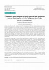 Research paper thumbnail of Community-based solutions to locally-sourced food production systems featuring the revival of indigenous knowledge