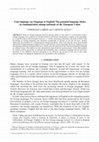 Research paper thumbnail of Your Language, My Language or English? The Potential Language Choice in Communication Among Nationals of the European Union