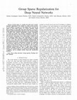 Research paper thumbnail of Group sparse regularization for deep neural networks