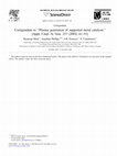 Research paper thumbnail of Corrigendum to “Plasma generation of supported metal catalysts” [Appl. Catal. A: Gen. 237 (2002) 41–51]