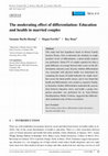 Research paper thumbnail of The moderating effect of differentiation: Education and health in married couples