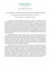 Research paper thumbnail of Call for Papers La investigacion y la do