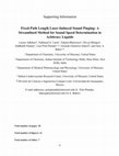 Research paper thumbnail of Fixed-Path Length Laser-Induced Sound Pinging: A Streamlined Method for Sound Speed Determination in Arbitrary Liquids