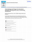 Research paper thumbnail of Youth dialogue and design for educational possibility: eliciting youth voice in community development