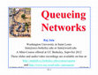 Research paper thumbnail of Queueing Networks