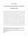 Research paper thumbnail of How the Libyan Crisis Tested the EU's Capacity for Autonomous Action