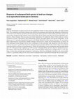 Research paper thumbnail of Response of endangered bird species to land-use changes in an agricultural landscape in Germany