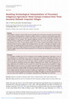 Research paper thumbnail of Resetting Archaeological Interpretations of Precontact Indigenous Agriculture: Maize Isotopic Evidence from Three Ancestral Mohawk Iroquoian Villages