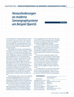 Research paper thumbnail of Herausforderungen an moderne Szenengraphsysteme am Beispiel OpenSG