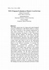 Research paper thumbnail of TEFL Program Evaluation at Master's Level in Iran