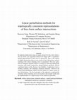 Research paper thumbnail of Linear perturbation methods for topologically consistent representations of free-form surface intersections