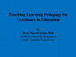 Research paper thumbnail of Pedagogy & Research for Excellence in Education