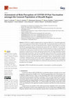 Research paper thumbnail of Assessment of Risk Perception of COVID-19 Post Vaccination amongst the General Population of Riyadh Region