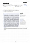 Research paper thumbnail of How to measure urban water security? An introduction to the Water Security Assessment Tool (WATSAT)