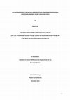 Research paper thumbnail of AN EXPLORATION INTO THE NATURE OF RESERVATIONS CONCERNING PROFESSIONAL SUPERVISION AMONGST SYDNEY ANGLICAN CLERGY by