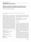 Research paper thumbnail of Offspring recognition and the influence of clutch size on nest fostering among male sand gobies, Pomatoschistus minutus