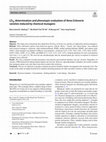 Research paper thumbnail of LD50 determination and phenotypic evaluation of three Echeveria varieties induced by chemical mutagens