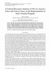 Research paper thumbnail of A Critical Discourse Analysis of The Los Angeles Times and Tehran Times on the Representation of Iran’s Nuclear Program